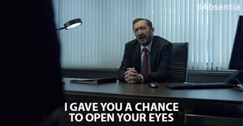 I Gave You A Chance To Open Your Eyes Ralph Ineson GIF - I Gave You A Chance To Open Your Eyes Ralph Ineson Adam Radford GIFs