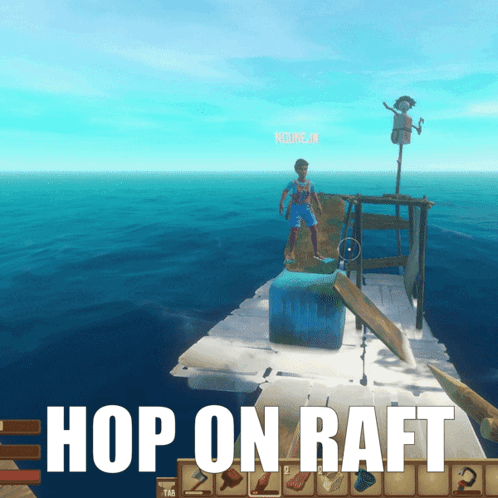 Hop On Raft GIF - Hop On Raft GIFs