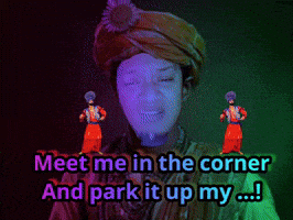 a man in a turban says meet me in the corner and park it up my ....