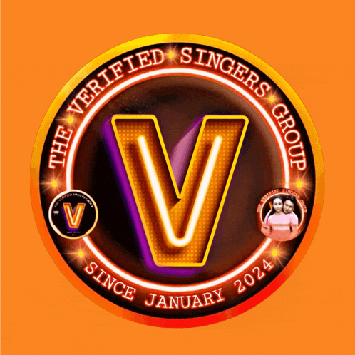 a logo for the verified singers group since january