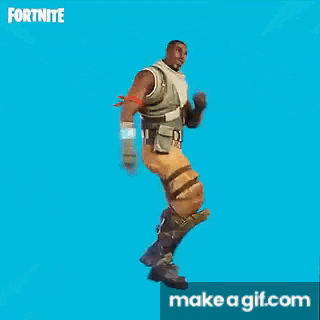 a man in a military uniform is jumping in the air with a blue background .