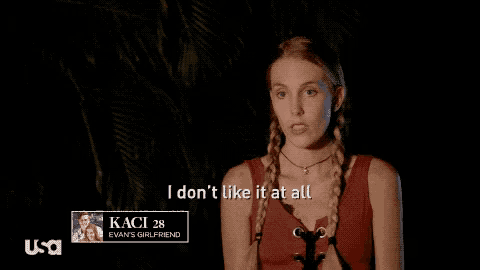 kaci 28 is evan 's girlfriend and says she doesn 't like it at all
