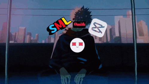 a drawing of a person with a smiley face and the words sml omith and tws