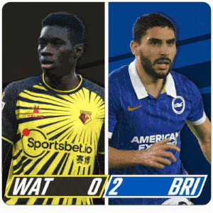 Watford F.C. (0) Vs. Brighton & Hove Albion F.C. (2) Post Game GIF - Soccer Epl English Premier League GIFs