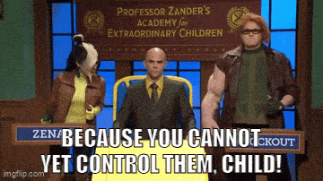professor zander 's academy for extraordinary children has a sign that says zen