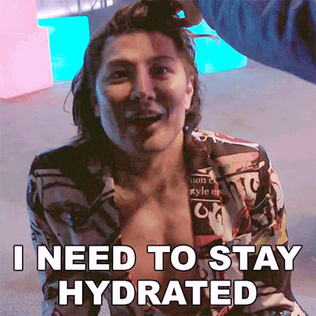 I Need To Stay Hydrated Guy Tang GIF - I Need To Stay Hydrated Guy Tang I Have To Drink Water GIFs