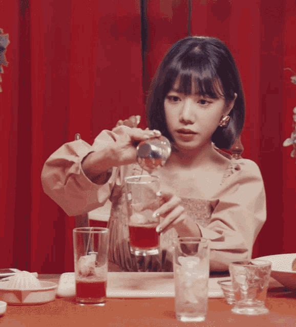 Kim Namjoo Cooking GIF - Kim Namjoo Cooking Drink GIFs