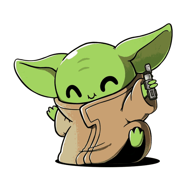 Grogu Lightsaber Baby Yoda Lightsaber GIF