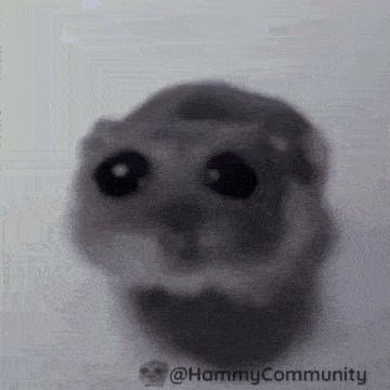 a drawing of a hamster with a hammy community logo