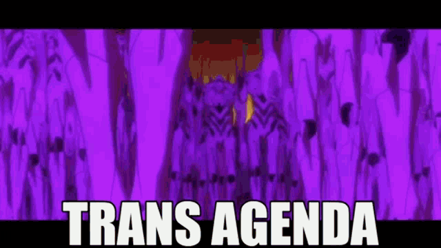 a purple background with the word trans agenda on it