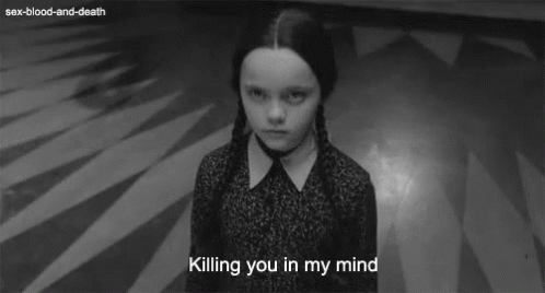 Adams Family GIF - The Addams Family Wednesday Addams Killing You In My Mind GIFs