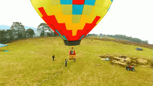 热气球 飞行 GIF - Hot Air Balloon Fly GIFs