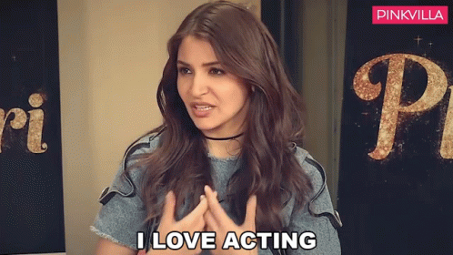 I Love Acting Anushka Sharma GIF - I Love Acting Anushka Sharma Pinkvilla GIFs