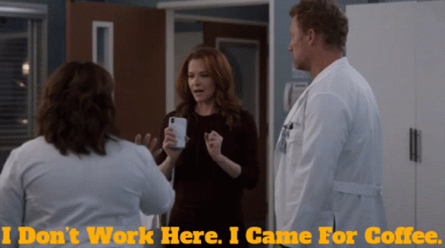 Greys Anatomy April Kepner GIF - Greys Anatomy April Kepner I Dont Work Here GIFs