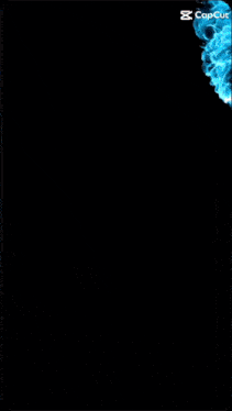a phone screen shows a blue fire on a black background .