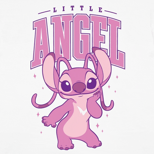 a little angel t-shirt with a cartoon character