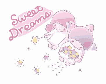 a drawing of two little twin stars with the words sweet dreams written above them