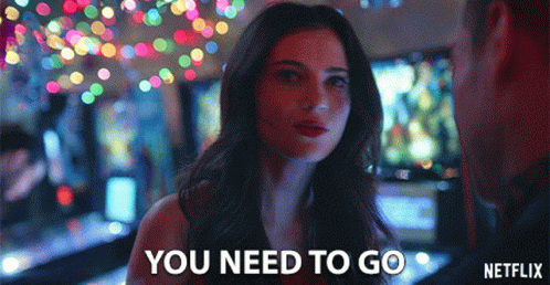 You Need To Go Zoe Levin GIF - You Need To Go Zoe Levin Tiffany Chester GIFs