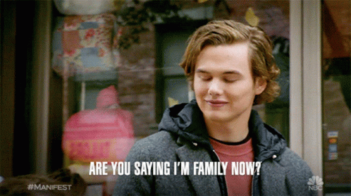Are You Saying Im Family Now Tj Morrison GIF - Are You Saying Im Family Now Tj Morrison Garrett Wareing GIFs