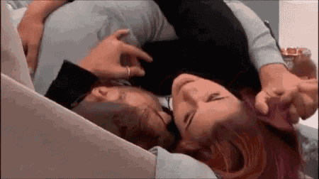 Neck Kissed Couple GIF - Neck Kissed Couple Cuddle GIFs