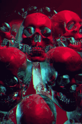 Skulls Red GIF - Skulls Red Creepy GIFs