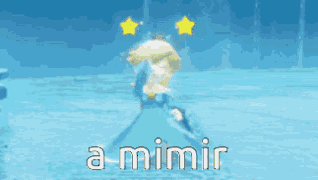 a picture of a princess with the words a mimir written on it