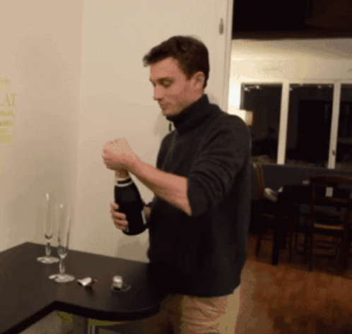 Champagne Drink GIF - Champagne Drink Surprise GIFs