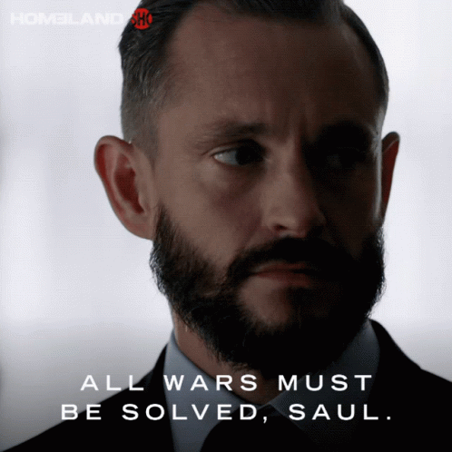 All Wars Must Be Solved Saul Hugh Dancy GIF - All Wars Must Be Solved Saul Hugh Dancy John Zabel GIFs