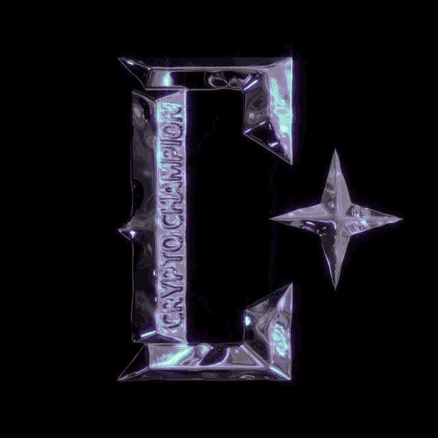 the letter i is surrounded by a star and says " icon of a champion "