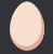 a pixel art illustration of an egg on a black background .