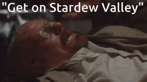 Stardew Valley Get On GIF - Stardew Valley Get On Walter White GIFs