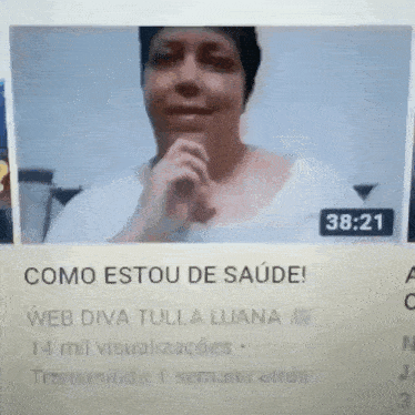 a picture of a woman with the time of 38:21 on the bottom