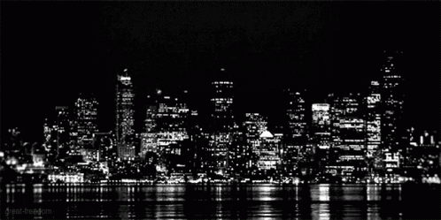 Black And White Night City GIF - Black And White Night City GIFs