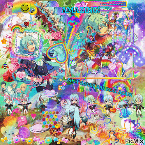 a collage of anime characters with the words amazing on the top