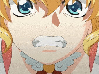 a close up of a cartoon character 's face with a nose ring