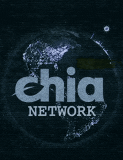 a logo for chia network with a globe in the center