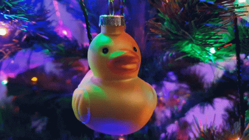 Duck Christmas Yellow Duck GIF - Duck Christmas Yellow Duck GIFs