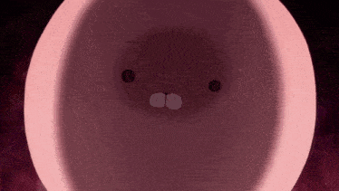a cartoon drawing of a face with a surprised look on its face