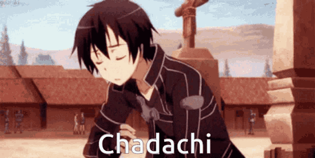 a picture of a anime character with the word chadachi on the bottom