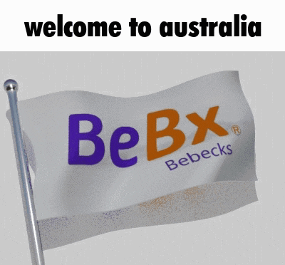a flag that says bebx bebecks on it