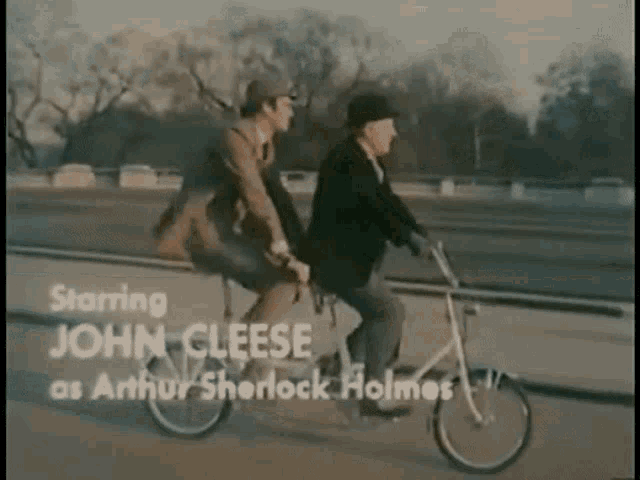 John Cleese Bike GIF - John Cleese Bike Strange Case Of The End Of Civilisation As We Know It GIFs