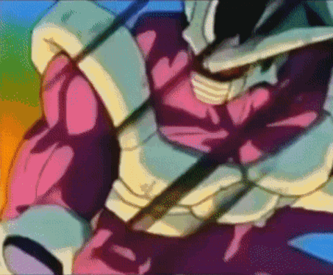 a close up of a cartoon character 's arm with a sword