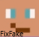 a picture of a person 's face with the words fix fake below it