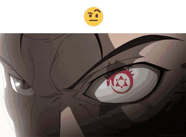 a close up of a person 's eyes with a smiley face above them
