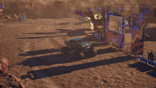 a monster truck with the word avenger on the side