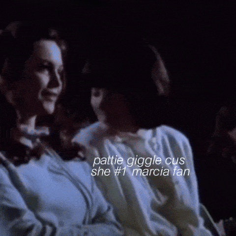 a pattie giggle cus she # 1 marcia fan advertisement