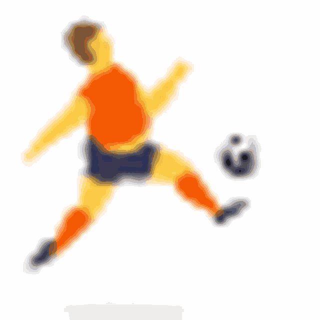 a soccer player is running with a soccer ball in his hand .
