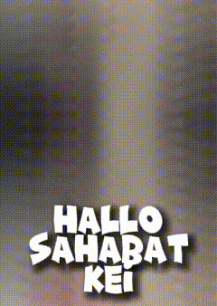 a sign that says hallo sahabat kei in white letters