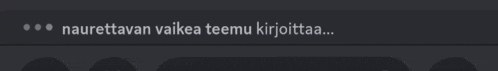 a black background with the words naurettavan vaikea teemu kiijotaa