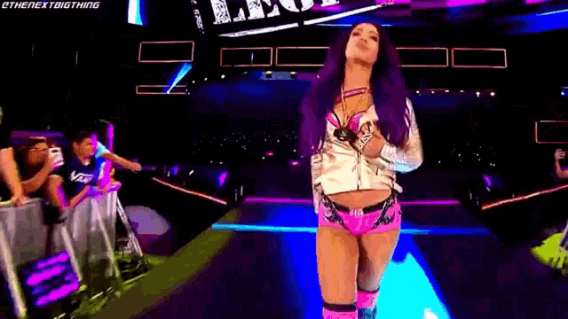 Sasha Banks Entrance GIF